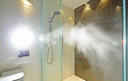 La buée sur les parois de douche